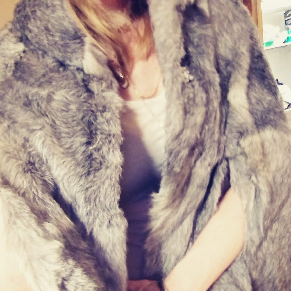 Vintage Rabbit Fur Cape